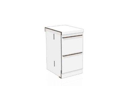 Cardboard kitchen drawer base unit 45 cm 'Lia'