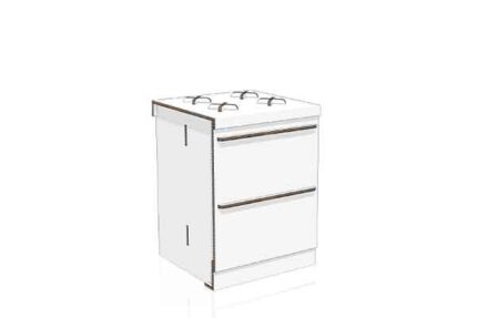 Küchenunterschrank 60 cm aus Karton 'Lia'