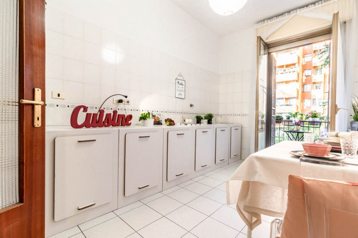 allestimento cucina gioia in cartone