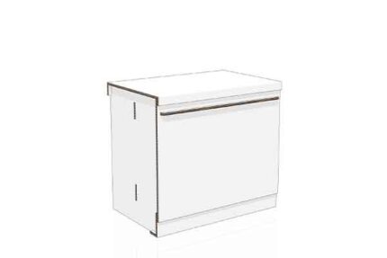 Base anta 90 cm cucina moderna in cartone 'Lia'