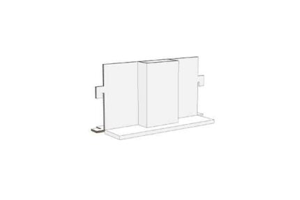 Cappa agganciabile 90 cm cucina in cartone home staging 'Lia