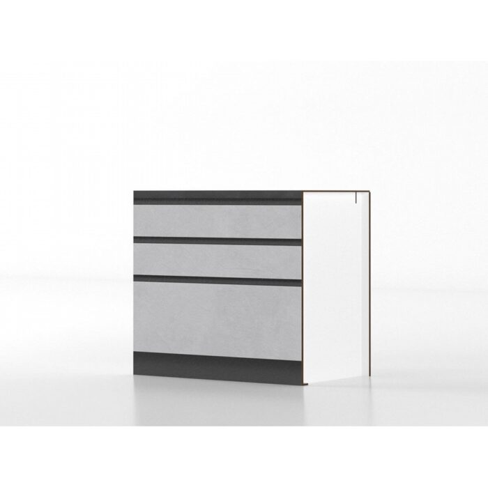 Base cassetti 90 cm gres/antracite 'Cassandra' - immagine 3