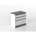 Base cassetti 90 cm gres/antracite 'Cassandra'