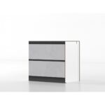 2 drawers base unit 90 cm stoneware/anthracite 'Cassandra' - Image 2