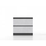 2 drawers base unit 90 cm stoneware/anthracite 'Cassandra' - Image 3