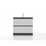 Base lavandino 90 cm gres/antracite 'Cassandra' - immagine 3