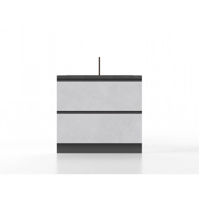 Base lavandino 90 cm gres/antracite 'Cassandra' - immagine 3