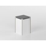 Base angolare 60 cm legno/antracite 'Cassandra'