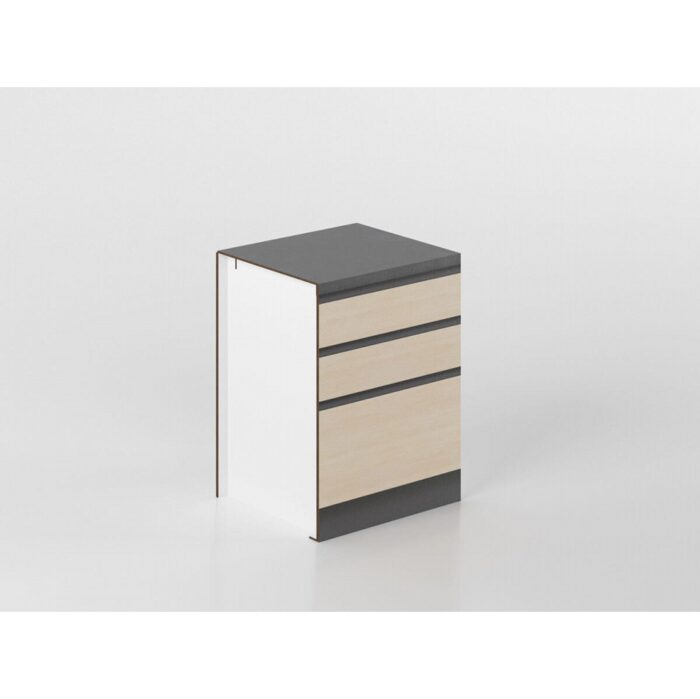 Base cassetti 60 cm legno/antracite 'Cassandra' - immagine 1