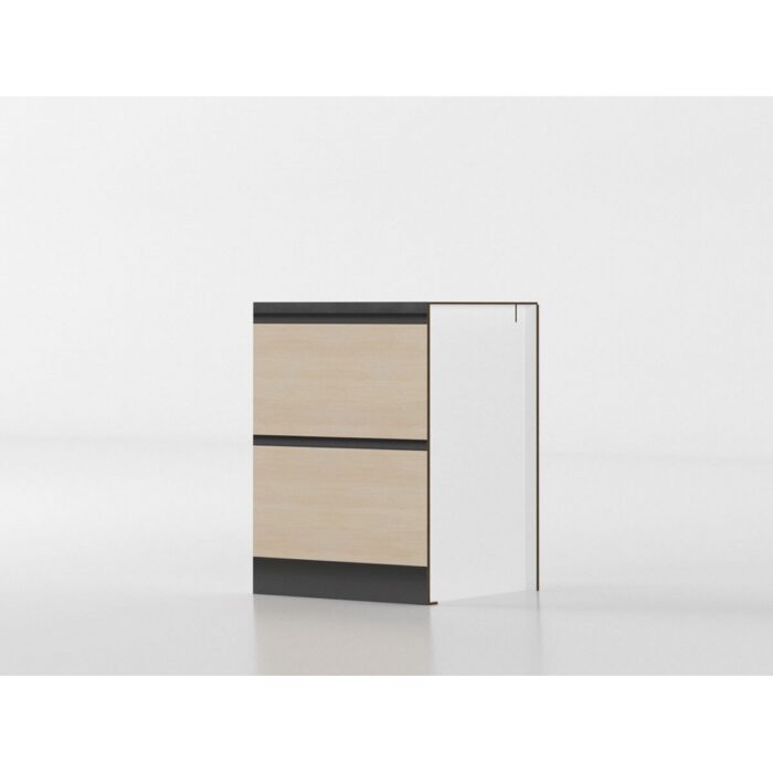 Base cassettoni 60 cm legno/antracite 'Cassandra' - immagine 3