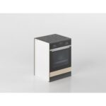 Base forno e fornelli 60 cm legno/antracite 'Cassandra'