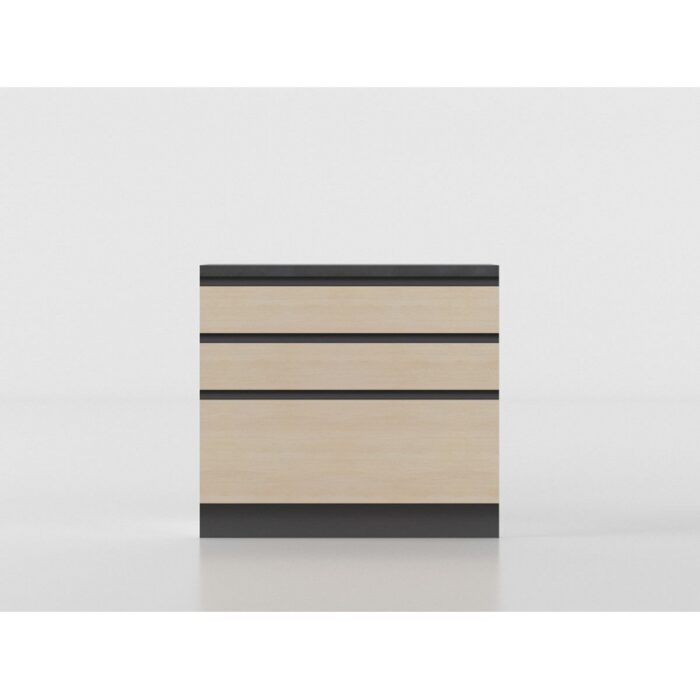 Base cassetti 90 cm legno/antracite 'Cassandra' - immagine 3