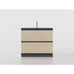 Base lavandino 90 cm legno/antracite 'Cassandra' - immagine 3