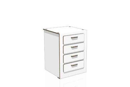 Base cassetti 60 cm in cartone cucina 'Gioia'