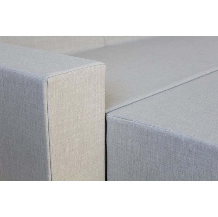 3 seater sofa with grey upholstery - Image 5