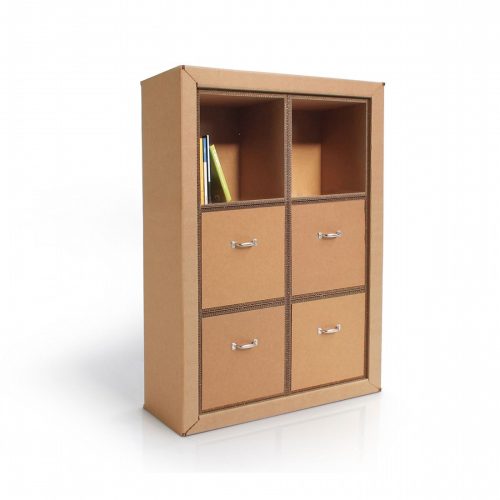 Libreria in cartone modulare 'Flua Plus30'