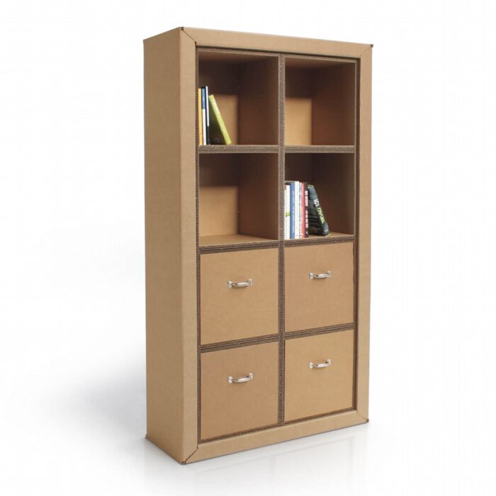 Bibliothèque modulaire en carton 'Flua Plus 40'
