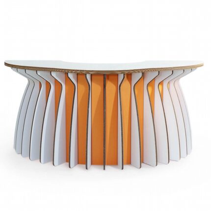 Bancone curvo in cartone 'Galabra B 180'