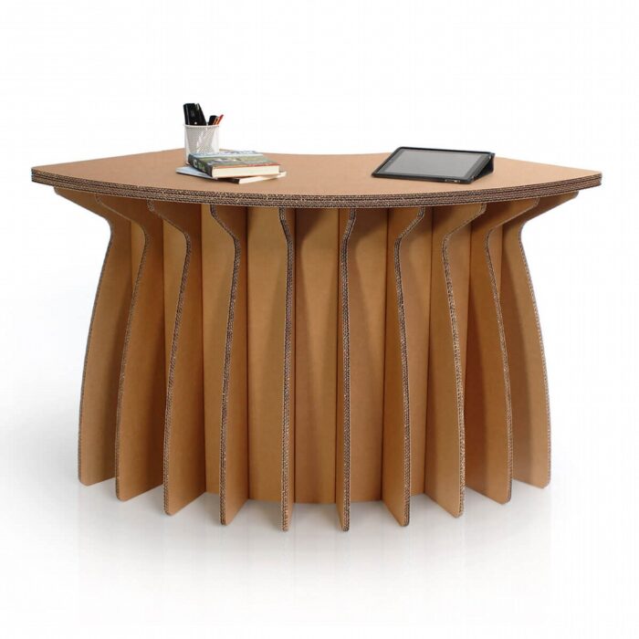 Reception in cartone con curva a 90° 'Galambra'