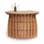 Banco curvo in cartone 'Galambra DE 90' - NaturDesign