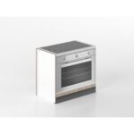 Base forno e fornelli 90 cm noce/gres 'Cassandra'