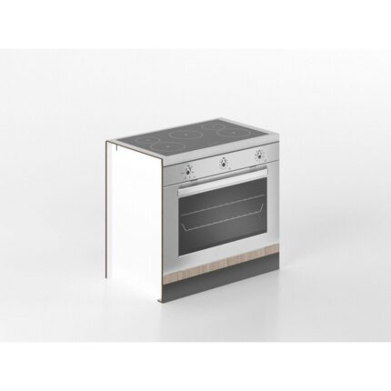 Base forno e fornelli 90 cm noce/gres 'Cassandra'