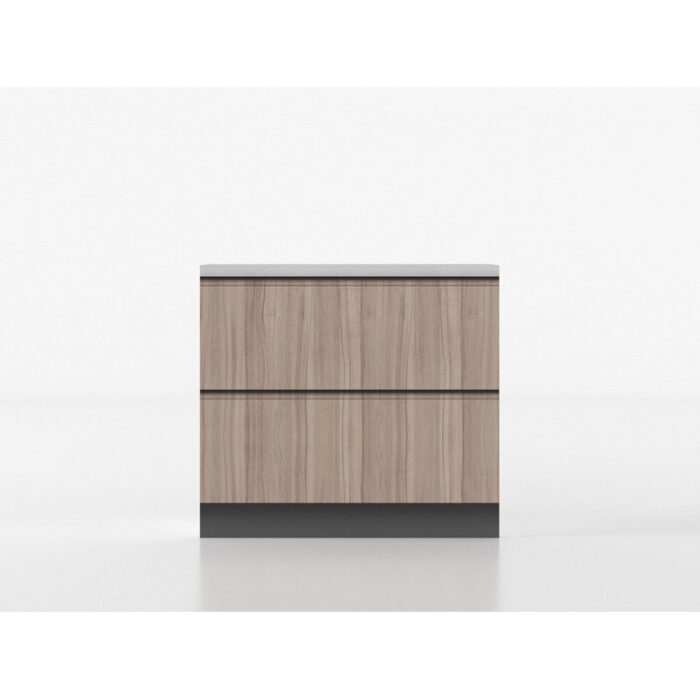 2 drawers base unit 90 cm walnut/stoneware 'Cassandra' - Image 2