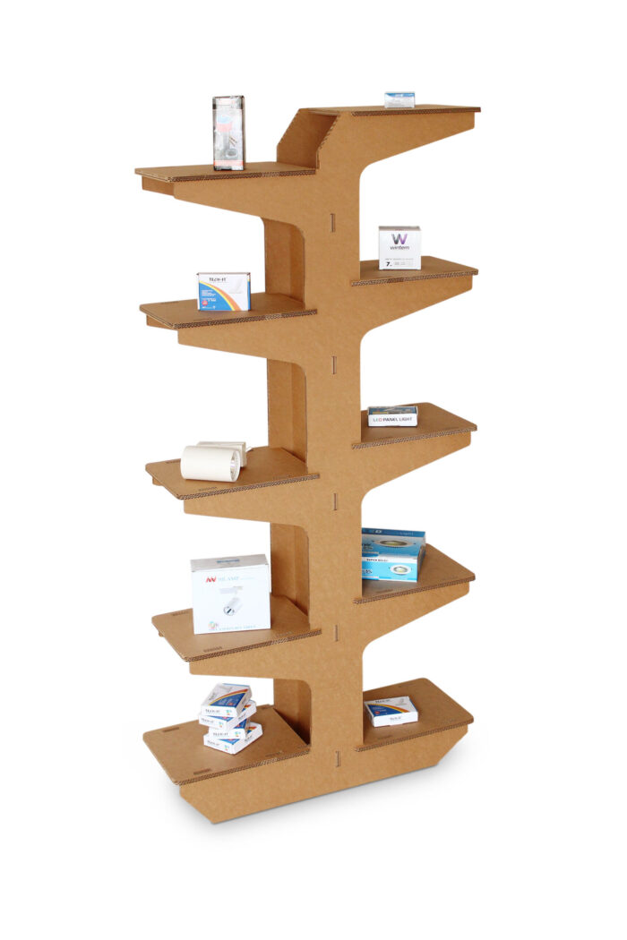 Espositore ad albero in cartone 'Geri Basic
