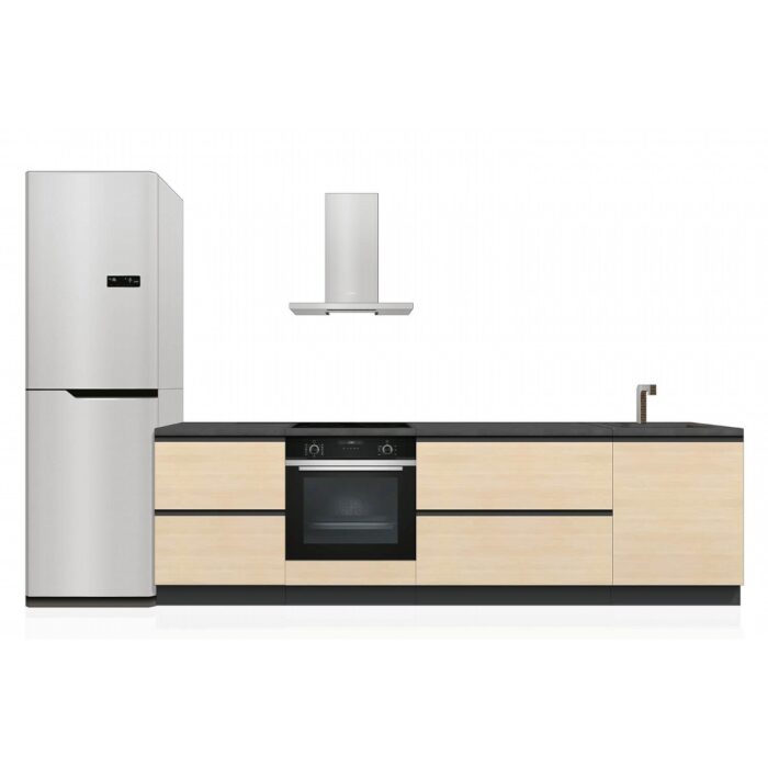 KIT cucina antracite/legno 'Clarea' - immagine 2