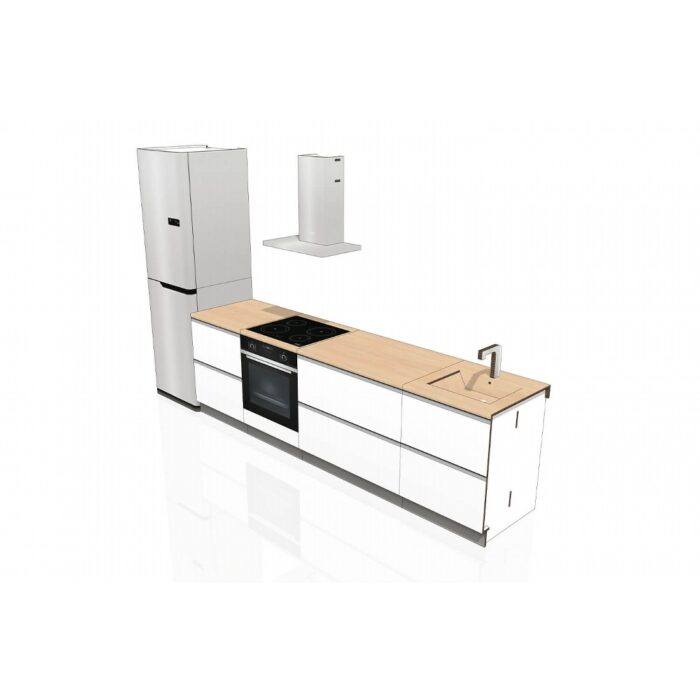 Wood/white kitchen KIT 'Clarea' - Image 3
