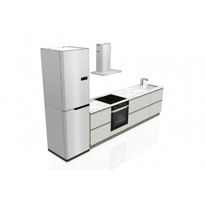 Cardboard kitchen KIT with marble/grey 'Clarea' print Cardboard kitchen KIT with marble/grey 'Clarea' print