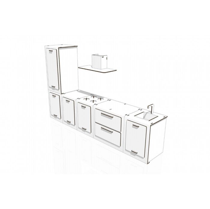 Weißes Küchenset 'Gioia' – Bild 3