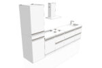 Kit cucina bianca in cartone per home staging 'Lia'