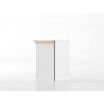 Base angolare 60 cm bianco/rovere 'Cassandra' - immagine 3