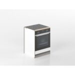 Base forno e fornelli 60 cm bianco/rovere 'Cassandra'
