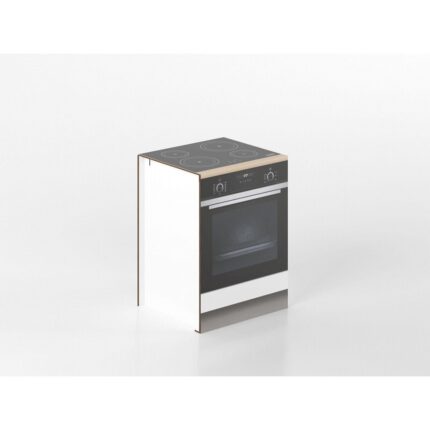 Base forno e fornelli 60 cm bianco/rovere 'Cassandra'