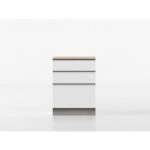 Base cassetti 60 cm bianco/rovere 'Cassandra' - immagine 2