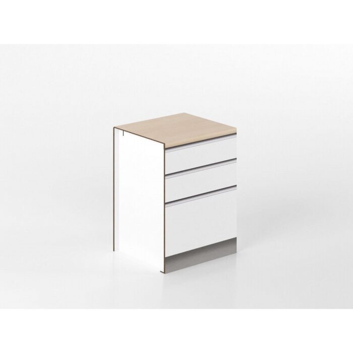 LgBi-Base-da-60-cassetti-3 Base cassetti 60 cm bianco/rovere 'Cassandra' - immagine 1