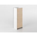 Colonna 60 cm bianco/rovere 'Cassandra'