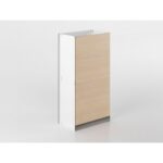 Colonna 90 cm bianco/rovere 'Cassandra'