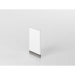 Panneau de finition pour meuble bas  blanc/chêne