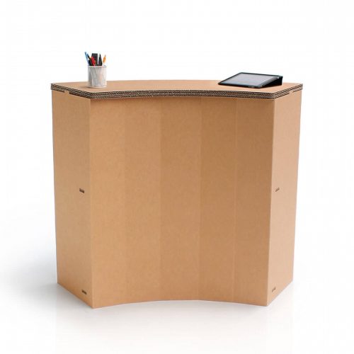 Reception modulare curvo in cartone 'Losa I'