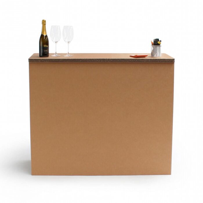 Bancone in cartone liscio 'Losa L'