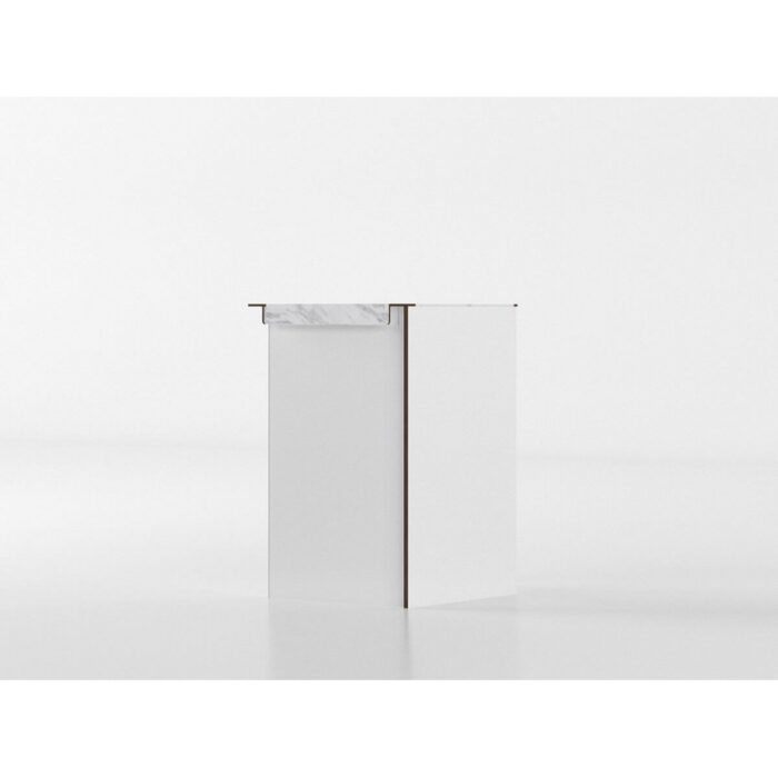 Base angolare 60 cm antracite/marmo 'Cassandra' - immagine 3