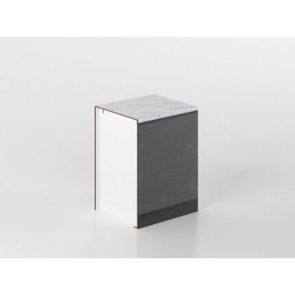 Base anta 60 cm antracite/marmo 'Cassandra'