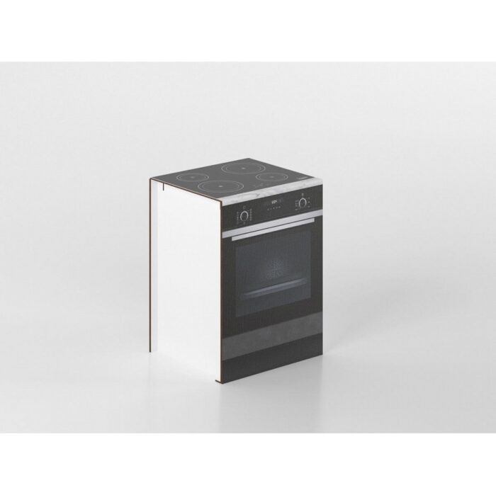 Base forno e fornelli 60 cm antracite/marmo 'Cassandra' - immagine 1