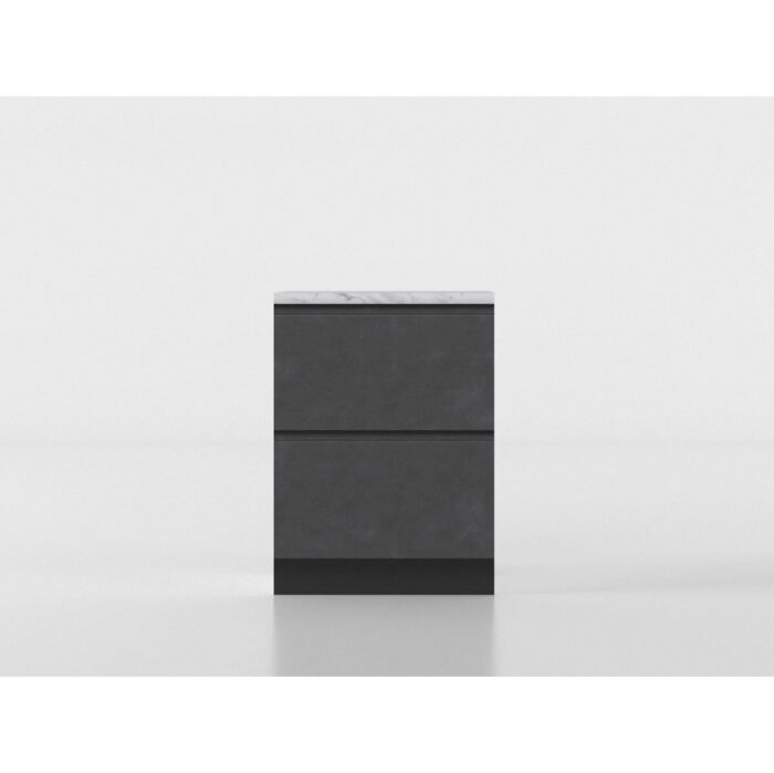 Base piano snack 60 cm antracite/marmo 'Cassandra' - immagine 3
