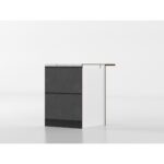 Base piano snack 60 cm antracite/marmo 'Cassandra' - immagine 2