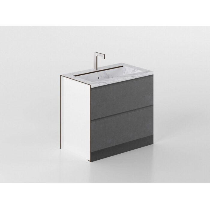 MaAn-Base-da-90-Sink-3 Sink base unit 90 cm anthracite/marble 'Cassandra' - Image 1