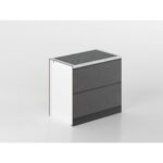 Base fornello 90 cm antracite/marmo 'Cassandra'